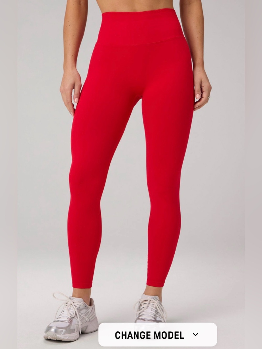 Seamless Scrunch High-Waisted Legging 25” Heated Red